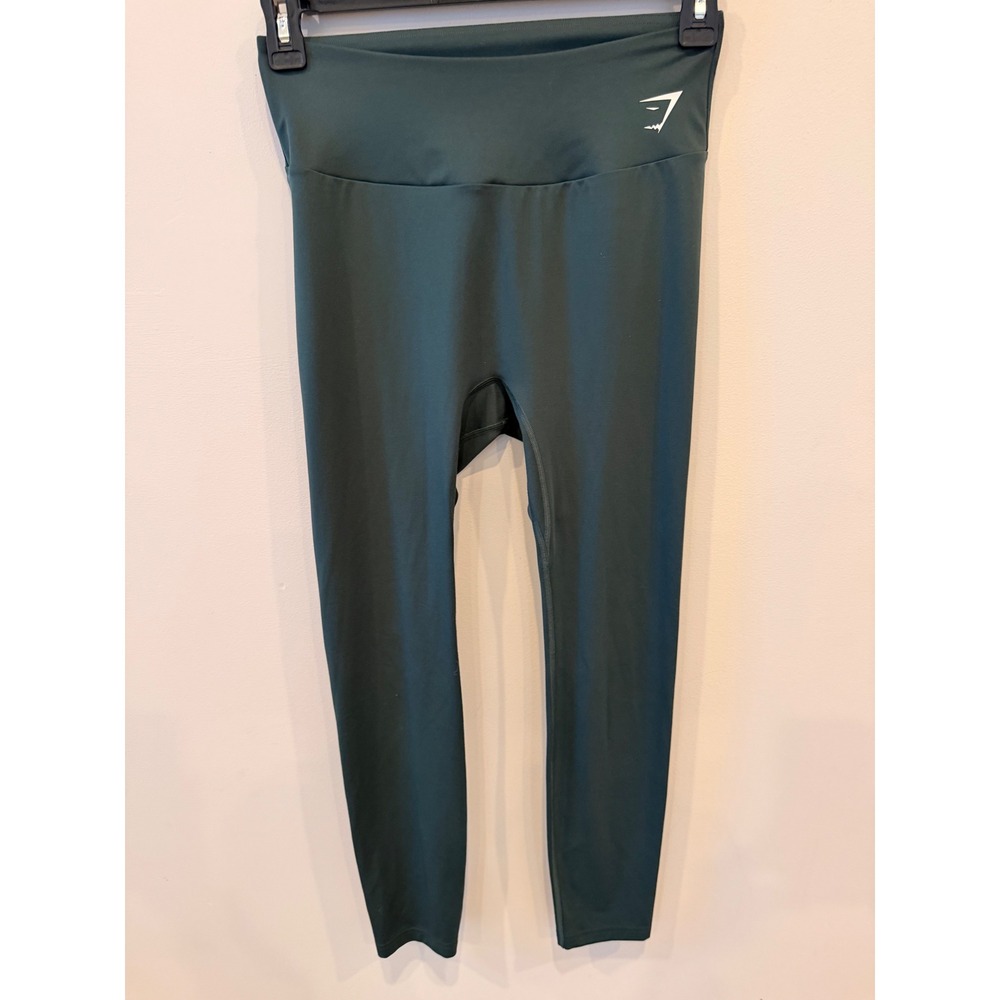 Gymshark Flex‎ High Waisted Leggings Dark Green Women's XL Workout Athletic